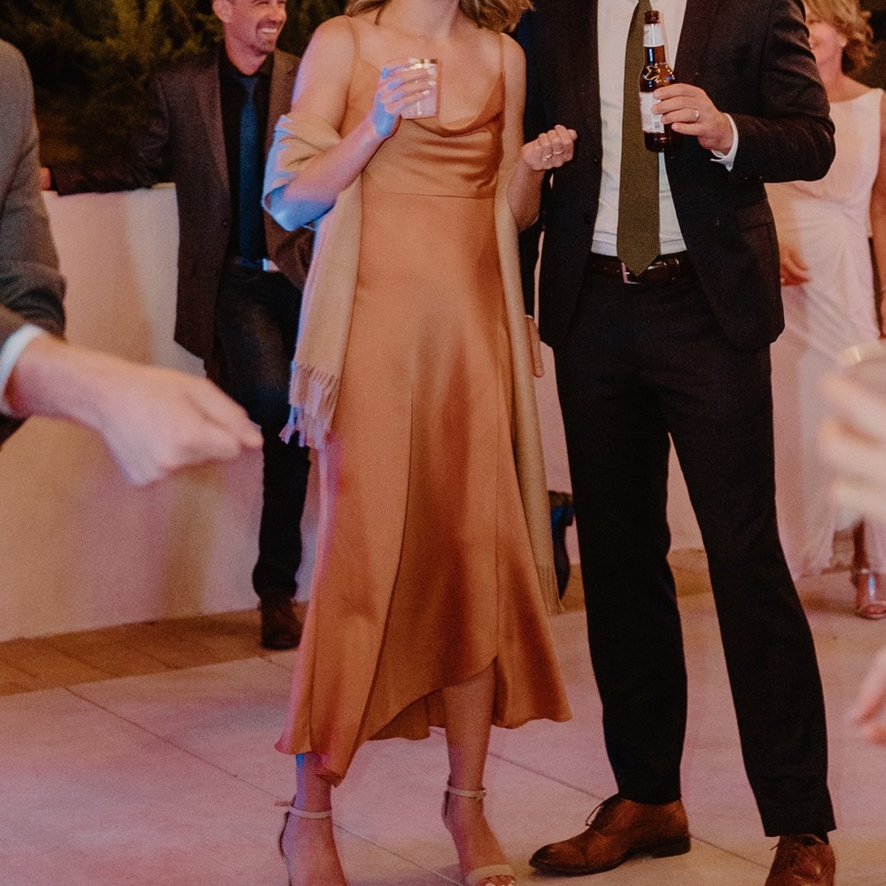 Relisted - Burnt Orange Bridesmaid Dress